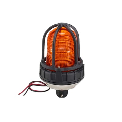 Luz de advertencia LED para ubicaciónes peligrosas, montaje tipo tubo, 24 VCD, color Ámbar · FEDERAL SIGNAL INDUSTRIAL