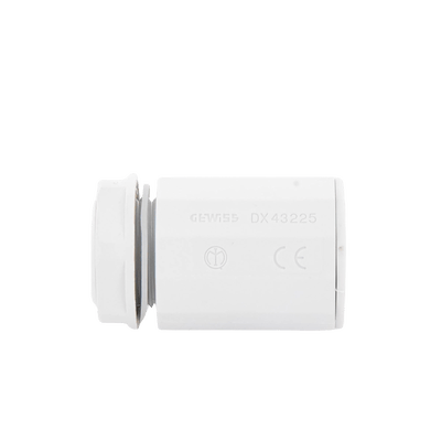 Conector de tubería rígida a caja (Racor), PVC Auto-extinguible, de 25 mm · GEWISS