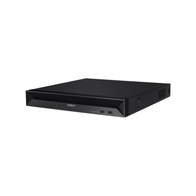 NVR 8 Megapíxel / 16 canales / H.265 / P2P Wisenet / 16 puertos PoE / 128Mbps · HANWHA VISION