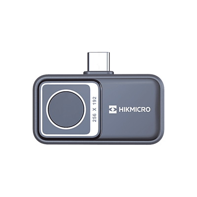 Mini2 V2 - Cámara Termográfica para Smartphone / Resolución IR 256 x 192 (49,152 píxeles) / SuperIR / Rango de -20°C a 400°C / Precisión ±2°C o ±2% / Compatible iOS (Lightning & USB-C) y And · HIKMICRO