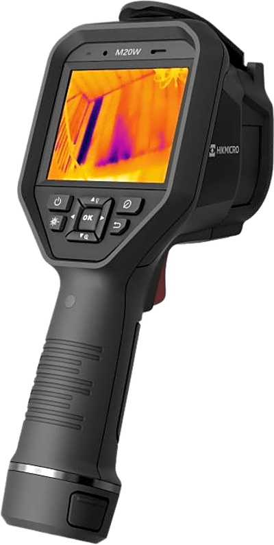 M20W - Cámara Termográfica Portátil Profesional / Rango de temperatura de -20 °C a 550 °C / Alta precisión ±2?/±2% / Resolución IR 256 x 192 y Cámara Visual 8MP / Pantalla táctil LCD · HIKMICRO