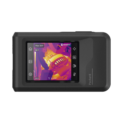 POCKET-E - Cámara Termográfica Portátil Lente Térmico 1.35 mm (96 x 96) pixeles / Lente Optico (640 × 480) / WiFi / IP54 / Memoria interna 4 Gb / Hasta 4 Horas de Funcionamiento Continuo · HIKMICRO
