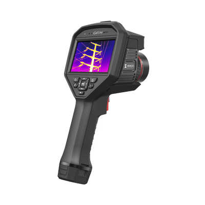 G41H - Cámara Termográfica Portátil / Resolución 480 x 360 / Lente 25 mm / WiFi / IP54 / Ranura MicroSD hasta 64 Gb · HIKMICRO