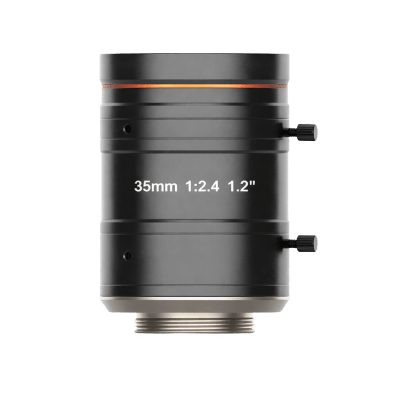 Lente FA para Machine Vision / 25 Megapíxeles / Distancia Focal 35 mm F2.4 / Montura C / Imagen Ø19.3 mm (1.2") / Distorsión 0.02% / Amplio Rango de Distancia de Trabajo / Compatible con Visible e Infrarrojo Cercano · HIKROBOT