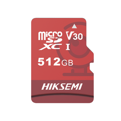 Memoria MicroSD / Clase 10 de 512 GB / Especializada Para Videovigilancia (Uso 24/7) / Compatibles con cámaras HIKVISION y Otras Marcas / 95 MB/s Lectura / 60 MB/s Escritura · HIKSEMI by HIKVISION