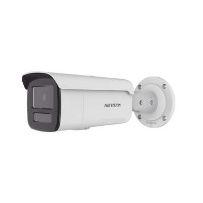 [Dual Light + 2 Micrófonos Integrados] Bala IP 6 Megapixel / Lente 4 mm / 80 mts Luz Blanca + 80 mts IR / ACUSENSE / Exterior IP67 / WDR 120 dB / PoE  / Micro SD / Metal / ACUSEEK · HIKVISION