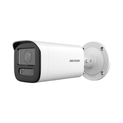 Bala IP 4 Megapíxel / Lente Motorizado 2.7 a 13.5 mm / Dual Light (50 mts IR + 50 mts Luz Blanca)   / Exterior IP67 / WDR 120 dB / PoE  / Micro SD · HIKVISION