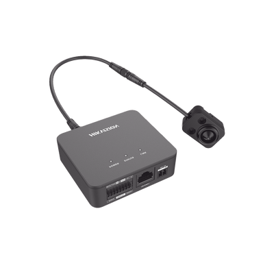 Pinhole IP 2 Megapixel / Lente 3.7 mm / 2 Mts Cable / PoE / Ideal para Cajeros Automáticos (ATM) / WDR / Micro SD / Cámara Tipo Block · HIKVISION