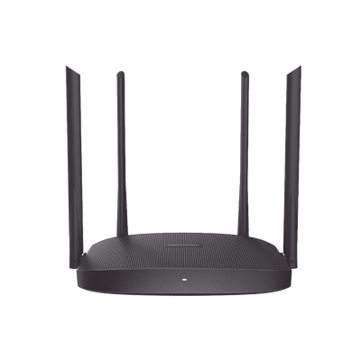 Router Inalámbrico WISP / Hasta 1200 Mbps / Doble Banda AC (2.4 GHz y 5 GHz) / 3 Puertos LAN 10/100 Mbps + 1 Puerto WAN 10/100 Mbps / 4 Antenas Externas Omnidireccional de 5 dBi / Interior · HIKVISION