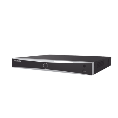 [Acusearch] NVR 32 Megapixel (8K) / 16 Canales IP / 16 Puertos PoE+ / ACUSENSE / Reconocimiento Facial / POS / 2 Bahías de Disco Duro / HDMI en 4K / Alarmas I/O · HIKVISION