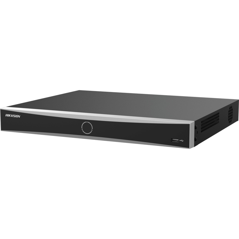[AcuSearch] NVR 12 Megapixel (4K) / 16 Canales IP / 16 Puertos PoE+ (10/100 Mbps) / Reconocimiento Facial / AcuSense / 2 Bahías para HDD de 16 TB / HDMI 4K / Alarmas I/O · HIKVISION