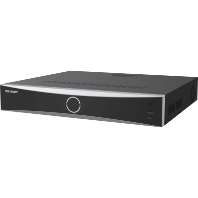 [AcuSeek] NVR 32 Megapixel (8K) / 16 Canales IP / 16 Puertos PoE+ / ACUSENSE / Reconocimiento Facial / POS / 4 Bahías de Disco Duro / HDMI en 4K / Alarmas I/O · HIKVISION