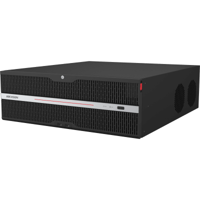 NVR 12 Megapixel (8K) / 256 canales IP / 16 Bahías de Disco Duro / 4 Puertos de Red / Soporta RAID con Hot Swap / NVR de Alto Desempeño · HIKVISION