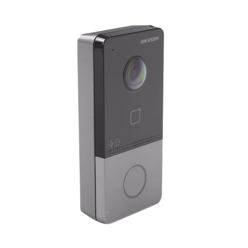 Videoportero IP 2 Megapixel / PoE Estandar / IP65  / Apertura desde Hik-connect / Soporta 1 Departamento y Hasta 6 Monitores / Soporta Tarjetas Mifare / 1 Salida Relay · HIKVISION