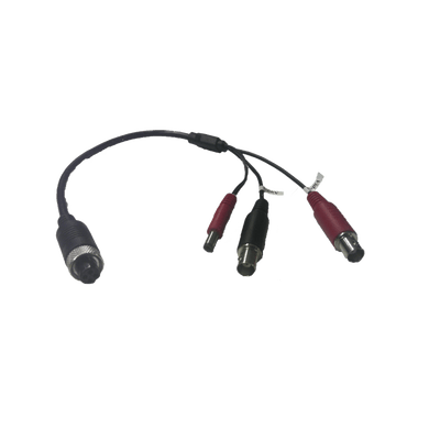 Cable Adaptador Tipo Aviación a BNC para Cámaras en DVR Móvil HIKVISION / 30 cm de Largo · HIKVISION