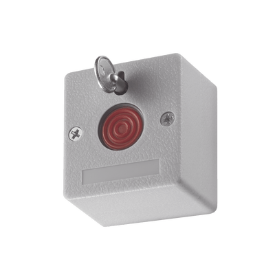 Botón de Pánico Cableado / Compatible con Cualquier Panel de Alarma / LLave de Seguridad / NA/NC / Material Retardante al Fuego (ABS) · HIKVISION