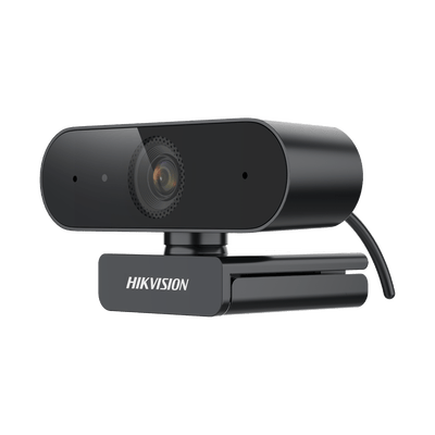 Cámara Web ALTA DEFINICIÓN (1080p) con Autoenfoque / Giro 360° / Gran Angular / Micrófono Integrado / Conector USB / Fácil de Instalar / Reducción de Ruido Inteligente · HIKVISION