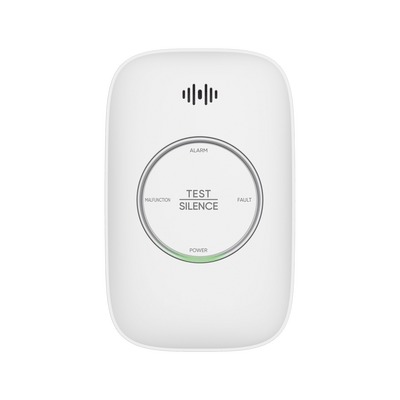 (HikFire) Detector de Gas Natural Metano (CH4) / Alarma Temprana / Salida para cierre de Válvula y/o  activación de Ventilador / Protección IP30 / Alarma de 70dB a 115dB a 1 metro de distancia · HIKVISION