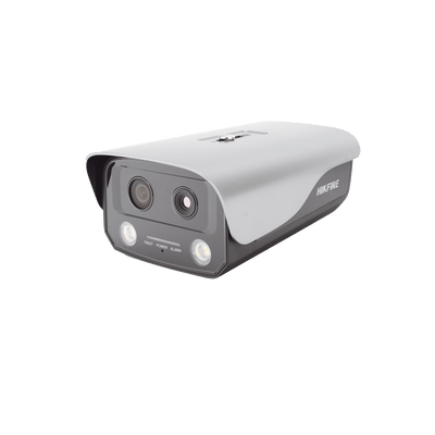 (HikFire) Cámara IP de Detección Térmica de Incendios / Detección de Llamas y Temperaturas Anormales / 4 Megapíxel (Lente Óptico) + 1 Megapíxel (Lente Térmico) / Compatible con Hik-Connect · HIKVISION