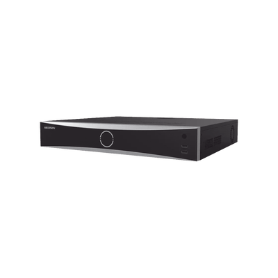 NVR 32 Megapixel (8K) / Reconocimiento Facial (Base de Datos) / 16 Canales IP / 4 Bahías de Disco Duro / 16 Puertos PoE+ / HDMI en 8K / ACUSENSE / Soporta POS / AcuSearch · HIKVISION