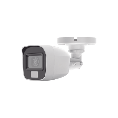 [SIN LOGO DE MARCA] [Dual Light + ColorVu] Bala TURBOHD 2 megapixel / 20 mts IR + 20 mts luz blanca / Lente 2.8 (100° de Visión)  /  Exterior IP66 / Audio por Coaxitron / TVI-AHD-CVI-CVBS / Metal / Smart-Hybrid light · HiLook by HIKVISION