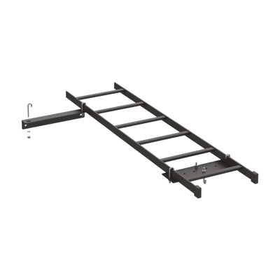 Kit de Conexión de Rack a Pared, Con Escalerilla de 1.3 m de Largo y 12 in de Ancho, de Acero, Color Negro · HOFFMAN