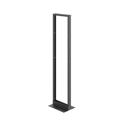 Rack de Dos Postes Estándar de 19 in, Rieles Numerados y Roscados #12-24, Fabricado en Aluminio, 45 Unidades de Rack, Color Negro · HOFFMAN