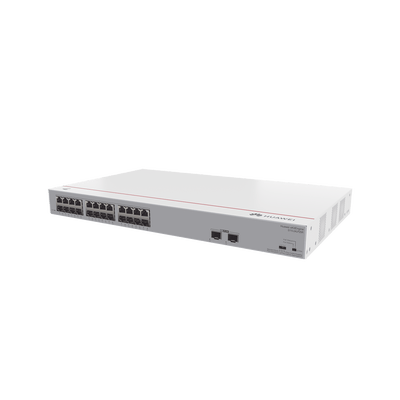 Switch Gigabit No Administrable PoE / 24 puertos 10/100/1000 Mbps (PoE) / 2 Puertos SFP Uplink / 124W · HUAWEI