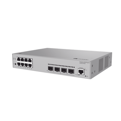 Switch de Acceso eKit Administrable Capa 2 / 8 Puertos Gigabit / 4 Puertos SFP / 1 Puerto de Consola / Gestión Gratuita desde la Nube / Libre de Licenciamiento · HUAWEI