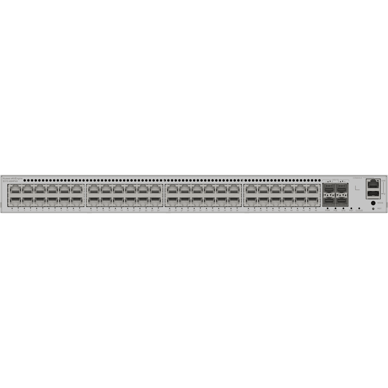 Switch Core/Distribución eKit Administrable / Capa 3 / 48 puertos Gigabit PoE+ + 4 SFP+ / PoE Perpetuo / PoE Budget 849 W / Sin Licenciamiento · HUAWEI
