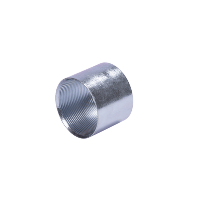 Cople 4" (102mm) pared gruesa con rosca galvanizado etiqueta amarilla · JUPITER