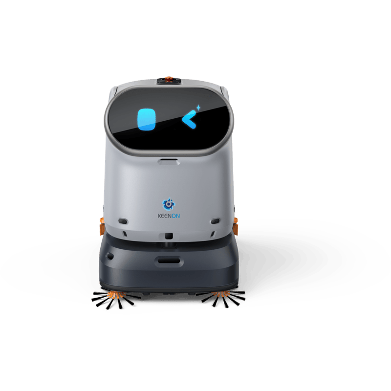 Robot de Limpieza Automático C40 / Modo de Limpieza Doble Barrido + Aspirado / Potencia de Succión 23500Pa / Tanque de Agua Limpia 16L / Tanque de Agua Sucia 14L / Batería LFP 25.6V 50Ah / Pantalla de Operación 11.6 Pulgadas / · KEENON
