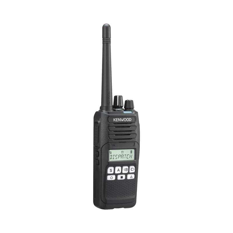 Radio portátil UHF 400-470 MHz, Digital NXDN-Analógico, 5 Watts, 260 Canales, 9 Teclas, Roaming, Encriptación, GPS*, Inc. antena, batería, cargador y clip · KENWOOD