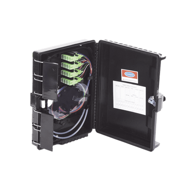 Cierre de Empalme para 24 Fusiones de Fibra Óptica, Interior/Exterior, con 16 Acopladores SC/APC y Splitter 1x16 SC/APC Incluido, IP65 · LINKEDPRO BY EPCOM