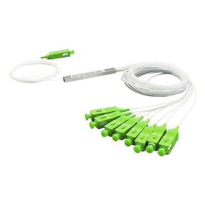 Splitter (Divisor Óptico) tipo PLC, de 1x8, conectores SC/APC · LINKEDPRO BY EPCOM