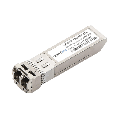 Transceptor Óptico SFP+ (Mini-Gbic) / Multimodo 850 nm / 10 Gbps / 10GBASE-SR / Conectores LC/UPC Dúplex / DDM / Hasta 550 m · LINKEDPRO BY EPCOM
