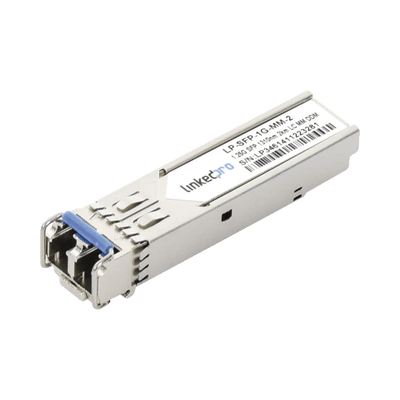 Transceptor Óptico SFP (Mini-Gbic) / Multimodo 1310 nm / 1.25 Gbps / 1000BASE-SX / Conectores LC/UPC Dúplex / DDM / Hasta 2 km · LINKEDPRO BY EPCOM