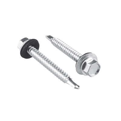 Tornillo - Pija cabeza hexagonal con rondana y punta de broca  #14 x 1-1/4", 50 piezas. · SURTEK