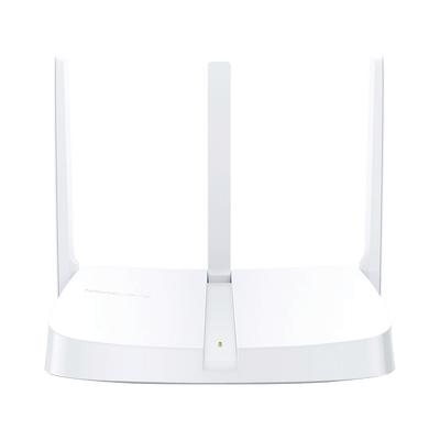 Router Inalámbrico N / 2.4 GHz de 300 Mbps / 1 Puerto WAN 10/100 Mbps / 3 puertos LAN 10/100 Mbps /  3 antenas de 5 dBi / Compatible con IPTV e IPV6 · Mercusys