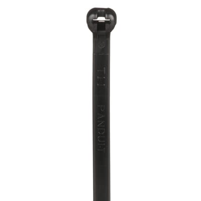 Cincho de Nylon 6.6 Dome-Top®, Con Lengüeta de Bloqueo de Acero Inoxidable, 203 mm largo x 4.7mm ancho, Color Negro, Exterior Resistente a Rayos UV, Paquete de 1000pz · PANDUIT