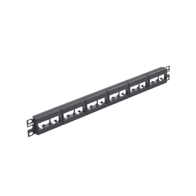 Panel de Parcheo Modular Mini-Com (Sin Conectores), Plano, Sin Blindaje, de 24 Puertos, 1UR · PANDUIT