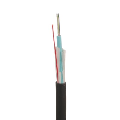 Cable de Fibra Óptica de 12 Hilos, Multimodo OM4 50/125 Optimizada, Interior/Exterior, Loose Tube 250um, No Conductiva (Dieléctrica), OFNR (Riser), Precio Por Metro · PANDUIT
