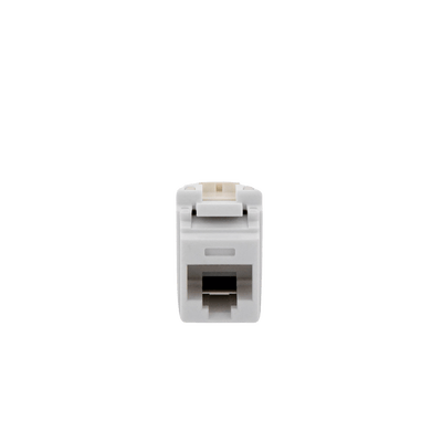 Conector Jack Estilo 110 (de Impacto), Tipo Keystone, Categoría 6, de 8 Posiciones y 8 Cables, Color Blanco · PANDUIT