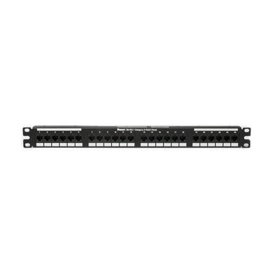 Panel de Parcheo de Impacto 110, Plano, Categoría 6, de 24 Puertos, 1UR · PANDUIT