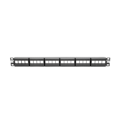Panel de Parcheo Modular Keystone (Sin Conectores), de 24 Puertos, Espacio Para Identificación con Etiqueta Adhesiva, 1UR · PANDUIT