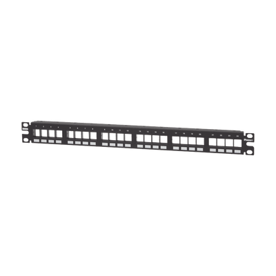 Panel de Parcheo Modular Keystone (Sin Conectores), Numerado y Espacio para Etiquetas, de 24 Puertos, 1UR · PANDUIT