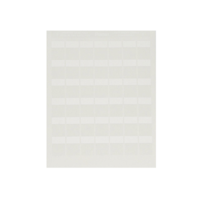 Paquete de Hojas con 2500 Etiquetas de Identificación Auto-Laminadas para Impresora Láser/Inyección de Tinta, para Cables de 4.1 a 8.1 mm de Diámetro (10 - 6 AWG), Color Blanco · PANDUIT