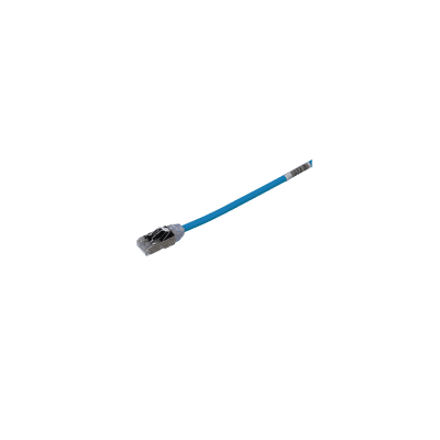 Patch Cord Cat6A, Diametro Reducido 28 AWG, Blindado S/FTP, CM/LS0H, 0.5 Metros (1.64 Pies), Color Azul · PANDUIT