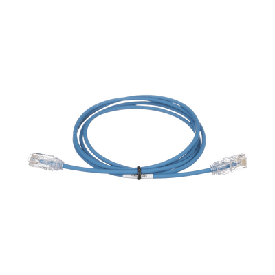 Cable de Parcheo TX6, UTP Cat6, Diámetro Reducido (28AWG), Color Azul, 0.91 metros (3 pies) · PANDUIT