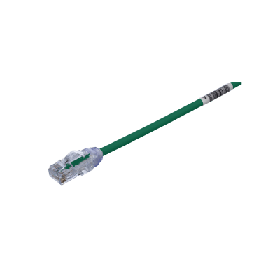 Cable de Parcheo UTP Cat6A, CM/LSZH, Diámetro Reducido (28AWG), Color Verde, 3.05 Metros (10 Pies) · PANDUIT